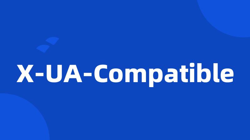 X-UA-Compatible