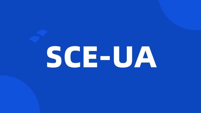 SCE-UA