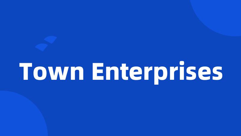 Town Enterprises