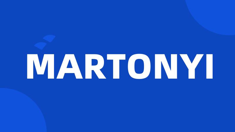 MARTONYI