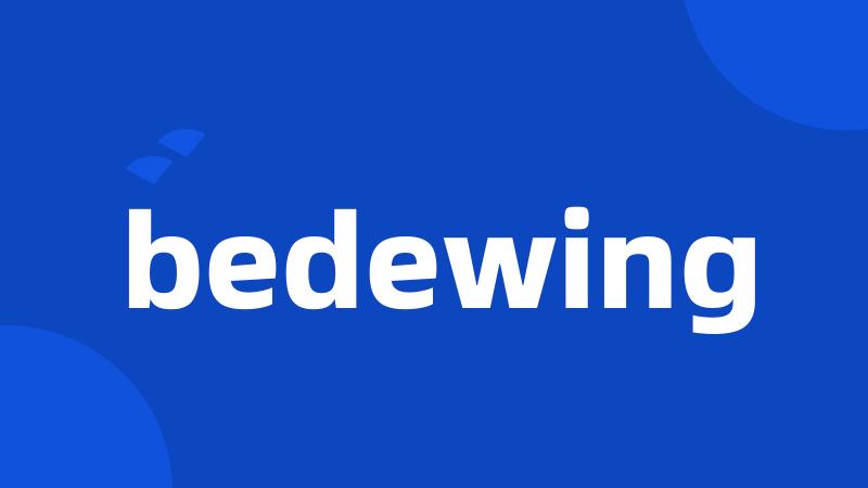 bedewing