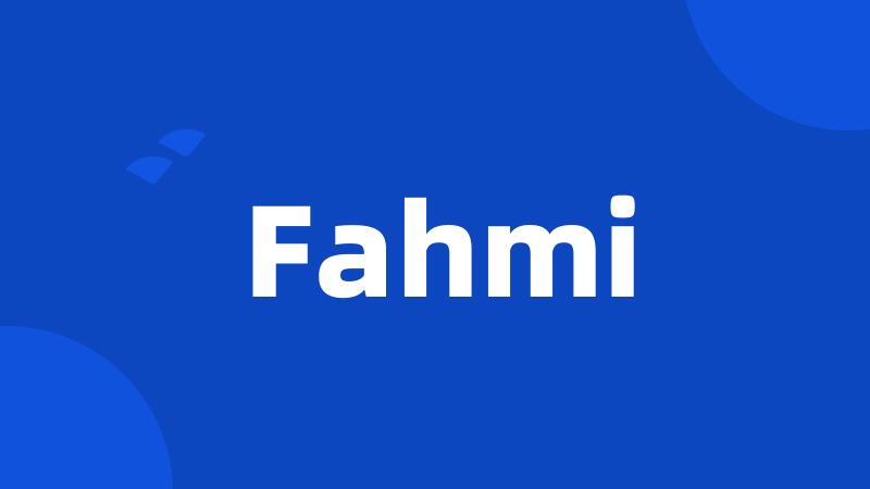 Fahmi
