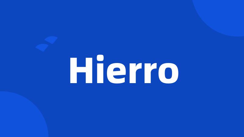 Hierro