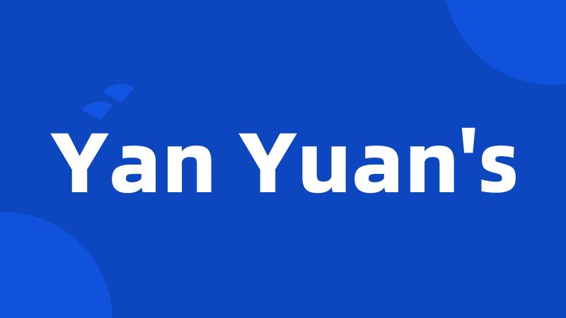 Yan Yuan's