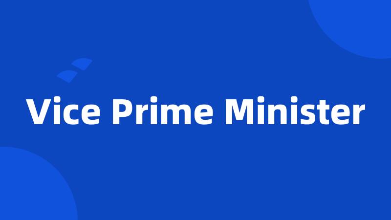 Vice Prime Minister