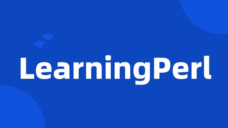 LearningPerl