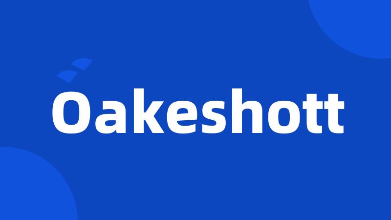 Oakeshott