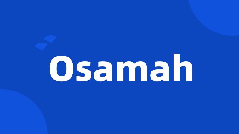 Osamah
