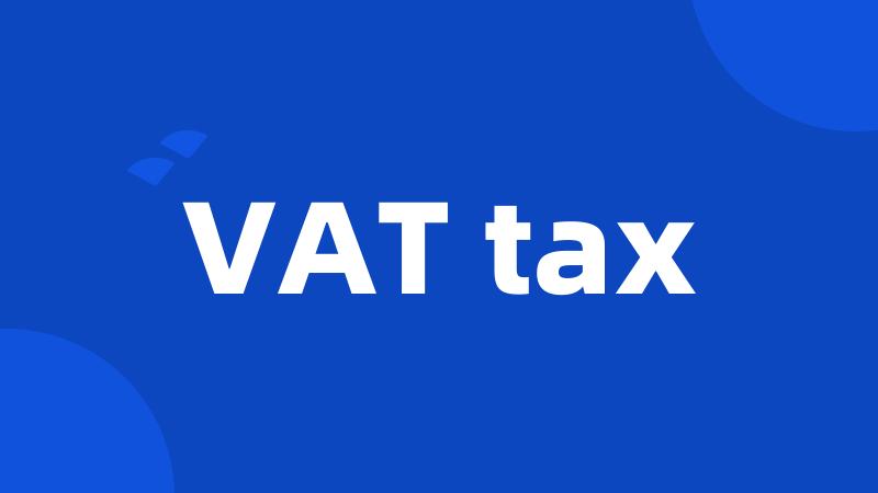 VAT tax