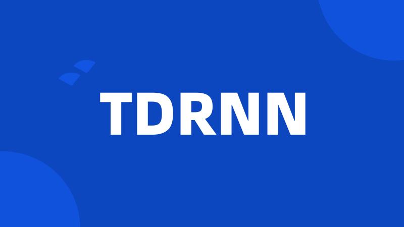 TDRNN