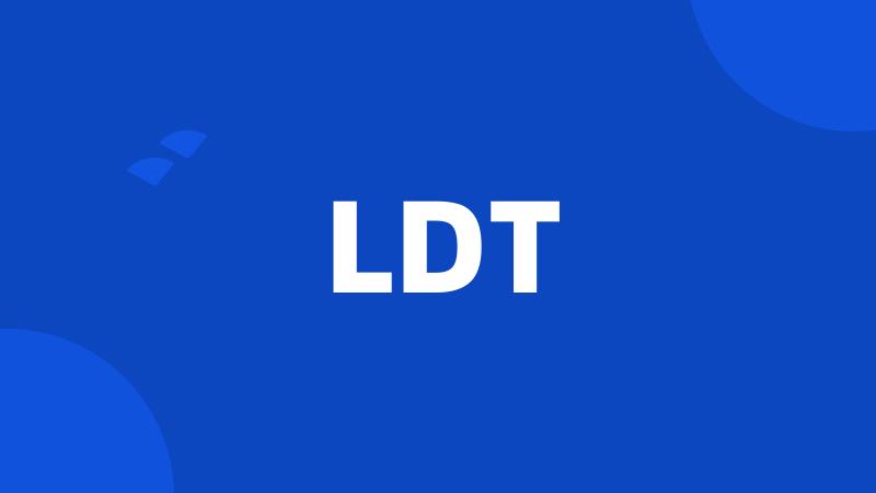 LDT