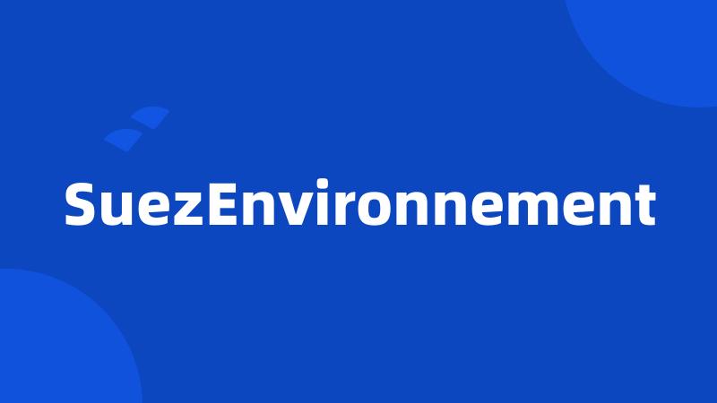 SuezEnvironnement