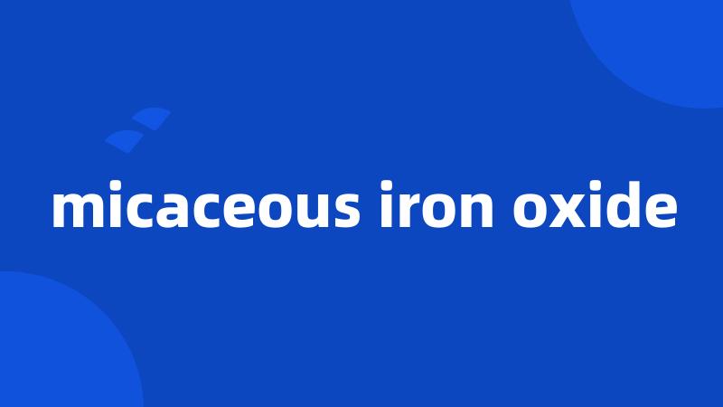 micaceous iron oxide