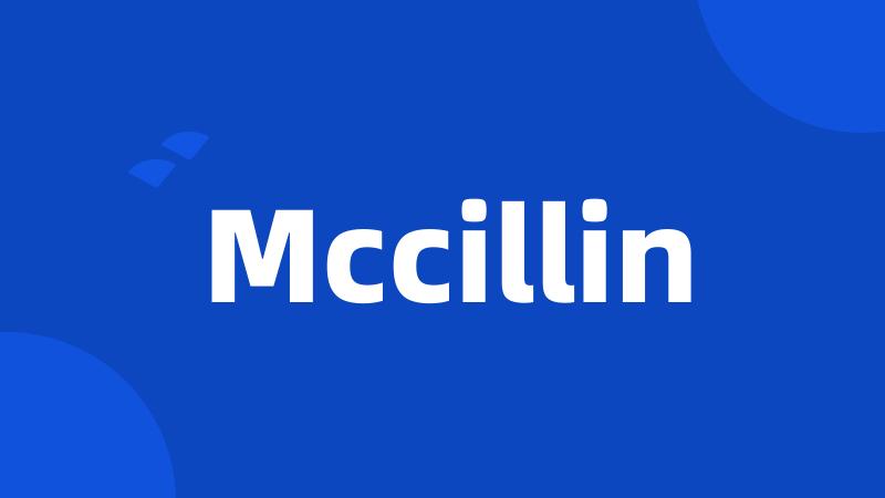 Mccillin
