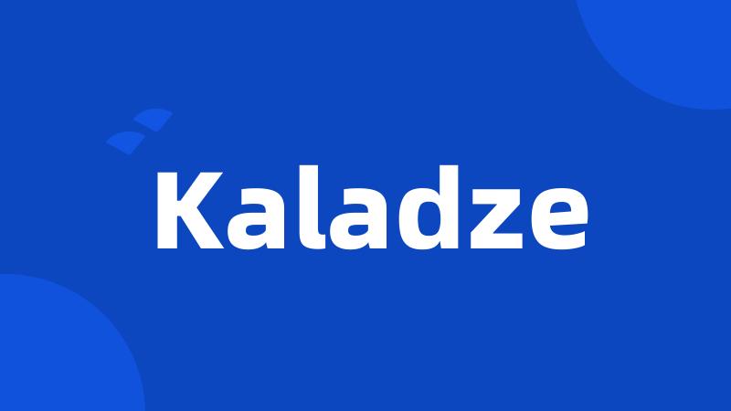 Kaladze