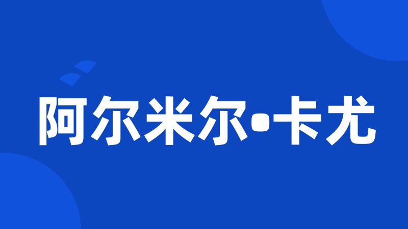 阿尔米尔•卡尤