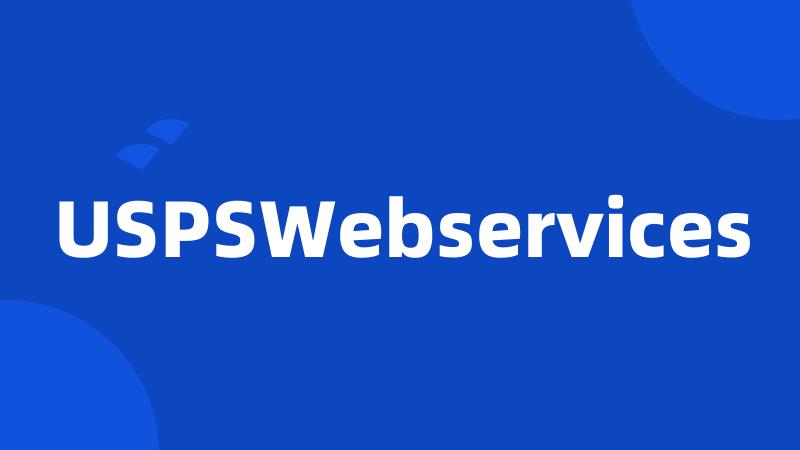 USPSWebservices