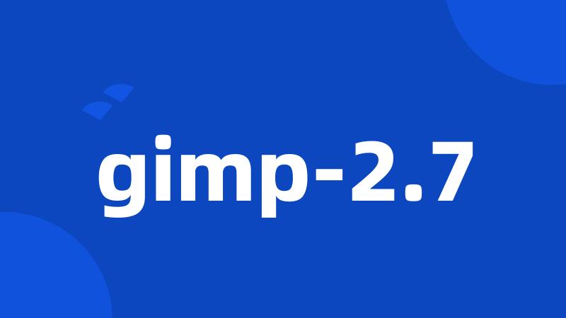 gimp-2.7