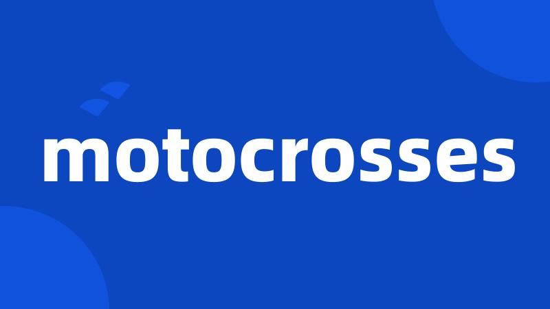 motocrosses