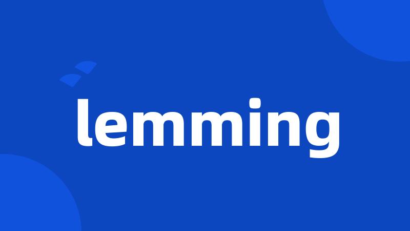 lemming