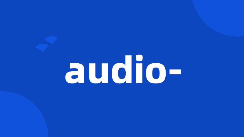 audio-