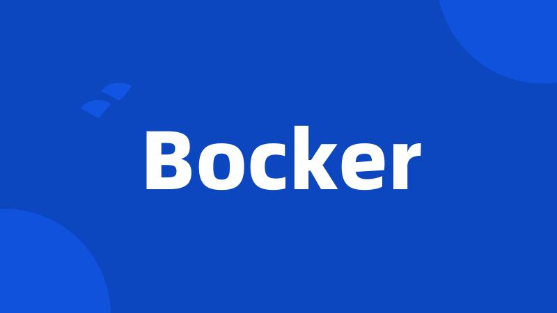 Bocker