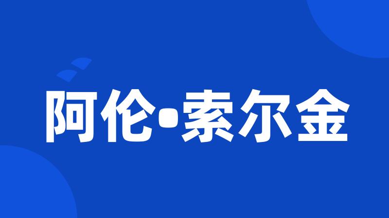 阿伦•索尔金