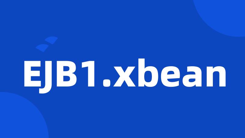 EJB1.xbean