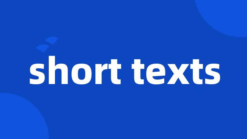 short texts