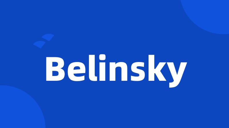 Belinsky