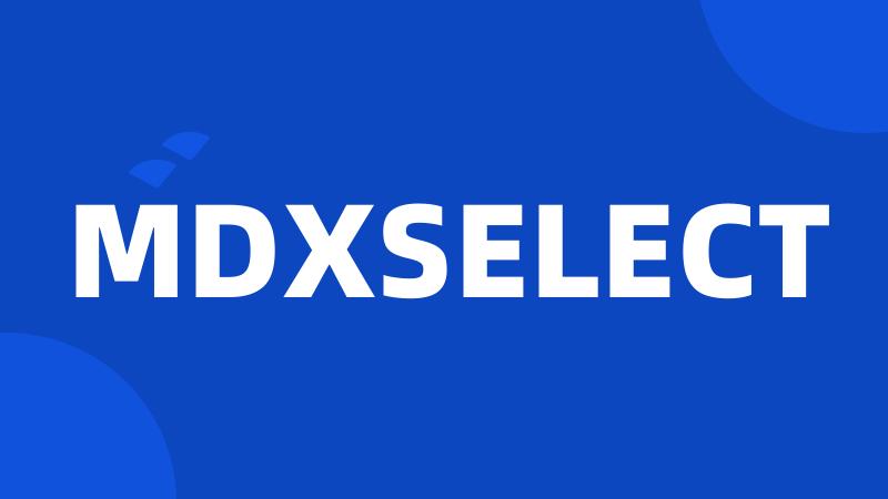 MDXSELECT