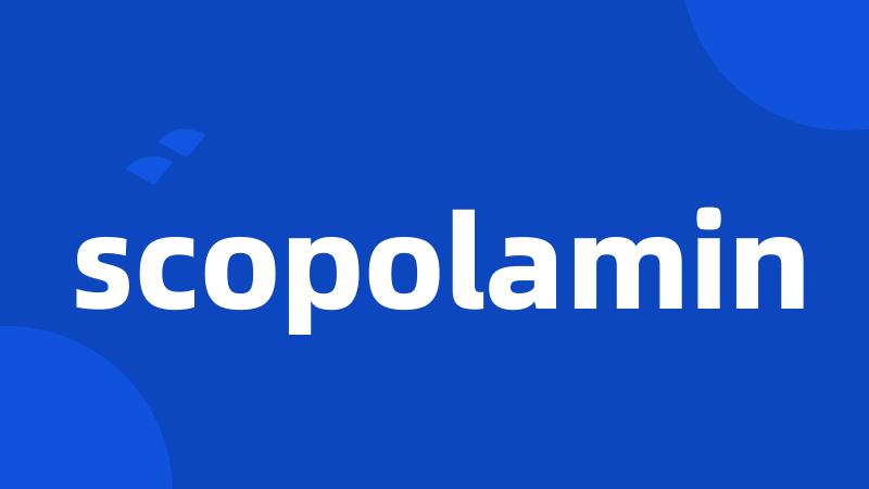 scopolamin