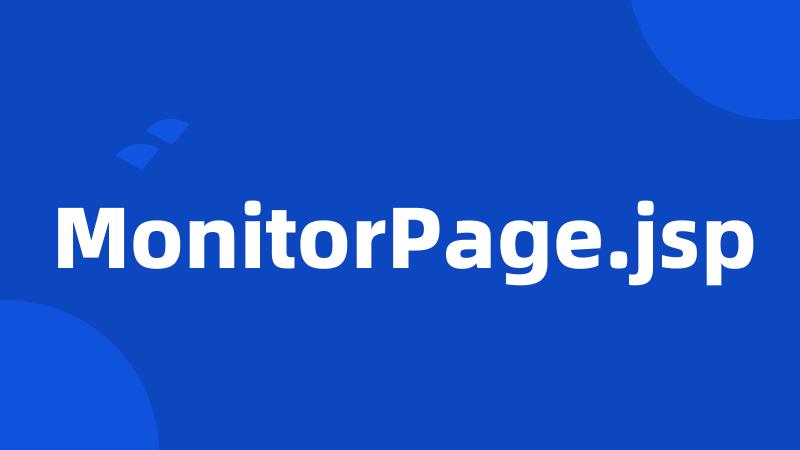 MonitorPage.jsp
