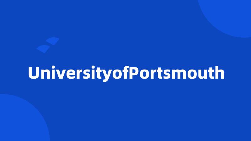 UniversityofPortsmouth