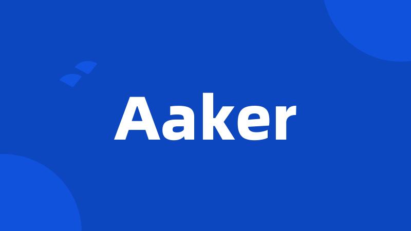 Aaker