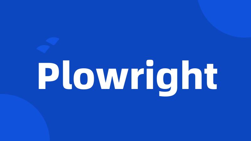 Plowright