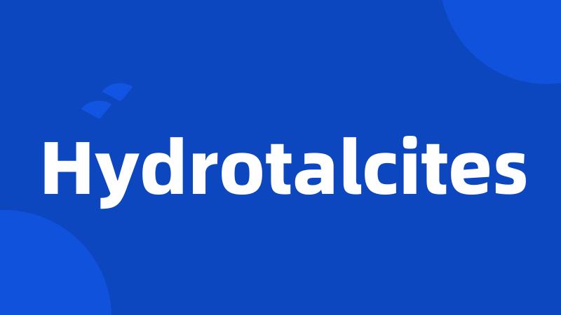 Hydrotalcites