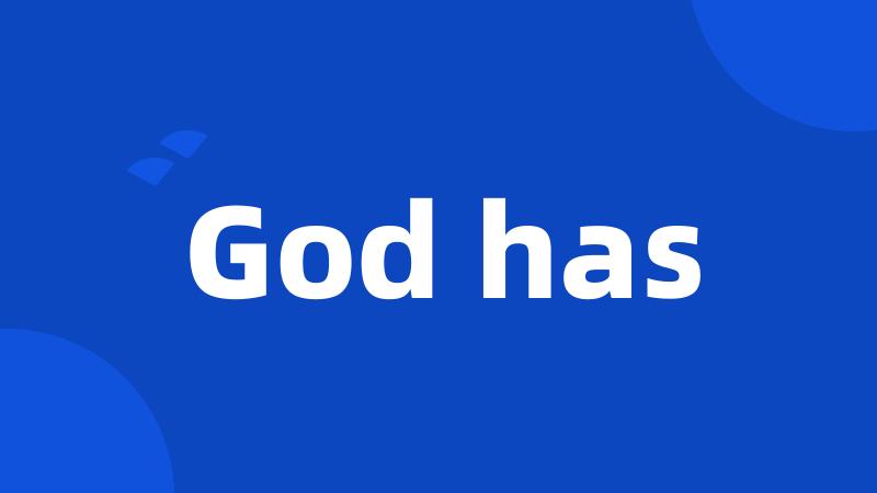 God has