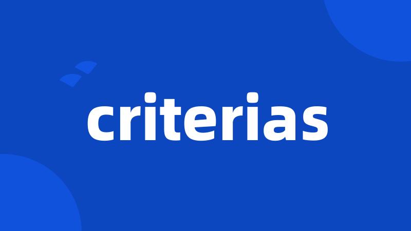 criterias