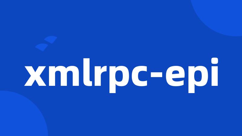 xmlrpc-epi