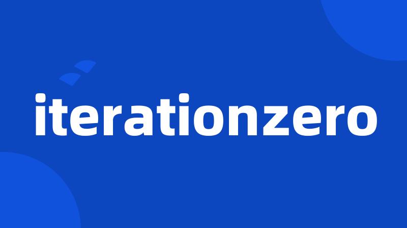 iterationzero