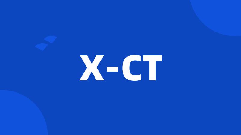 X-CT