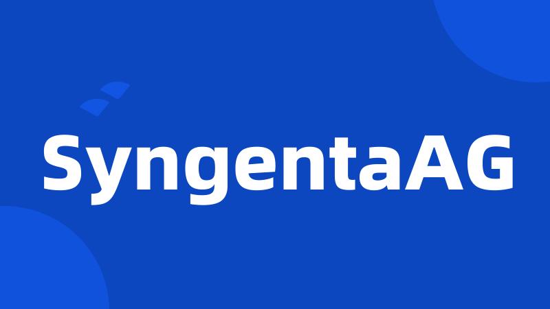 SyngentaAG