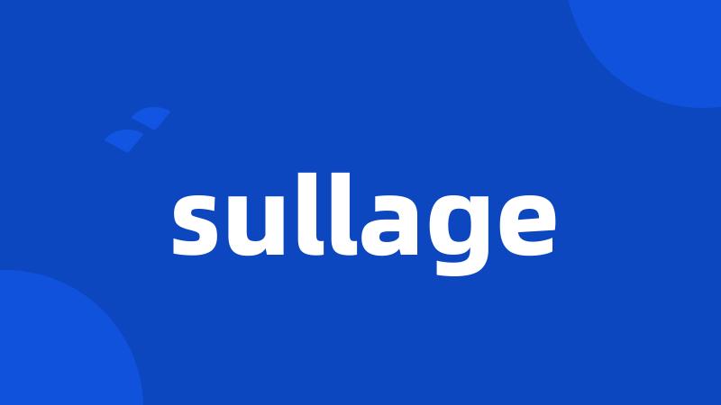 sullage