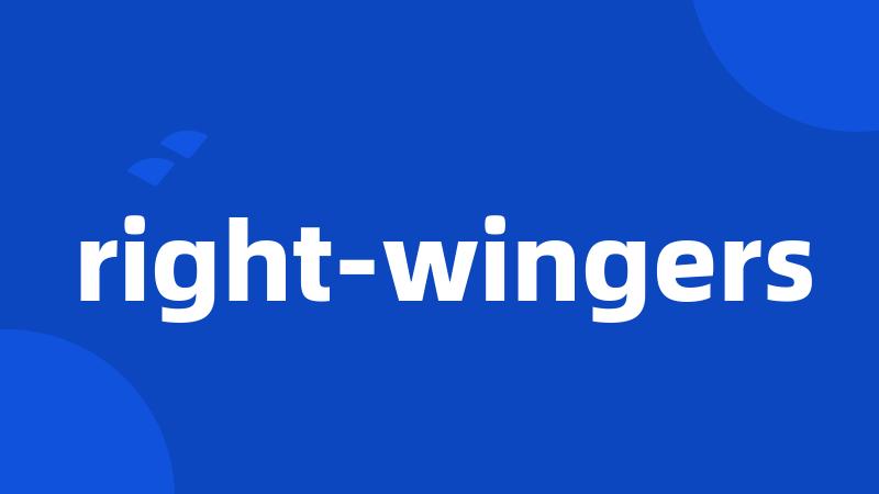 right-wingers