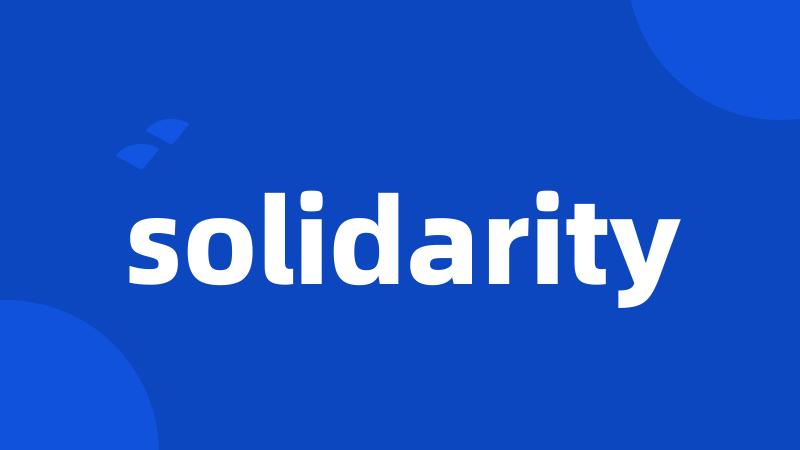 solidarity