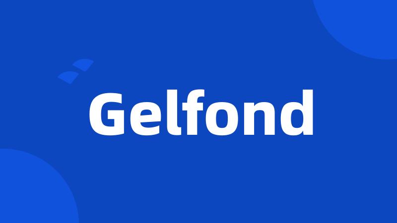 Gelfond