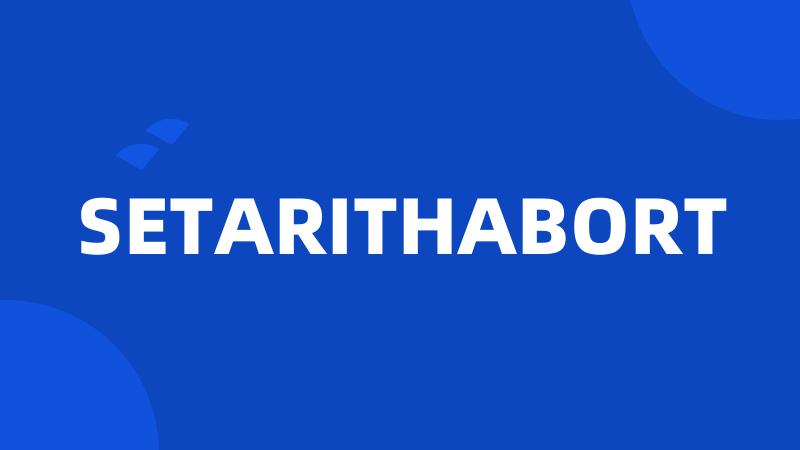 SETARITHABORT