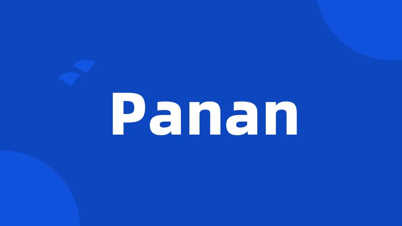 Panan