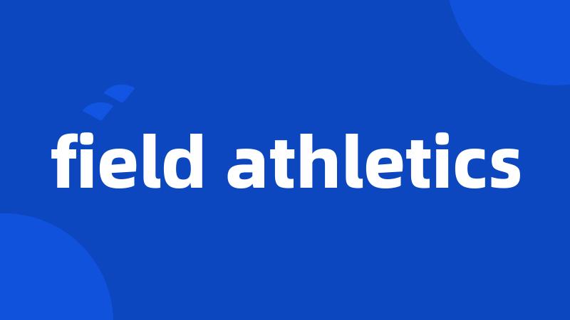 field athletics